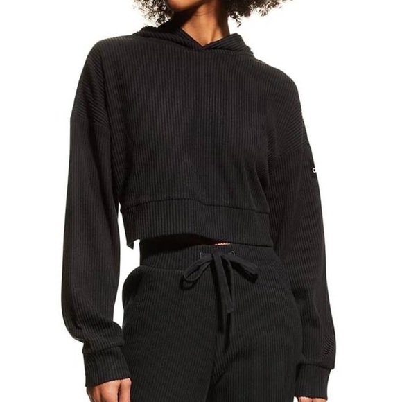 ALO Yoga Tops - Alo Yoga Muse Hoodie Black XS